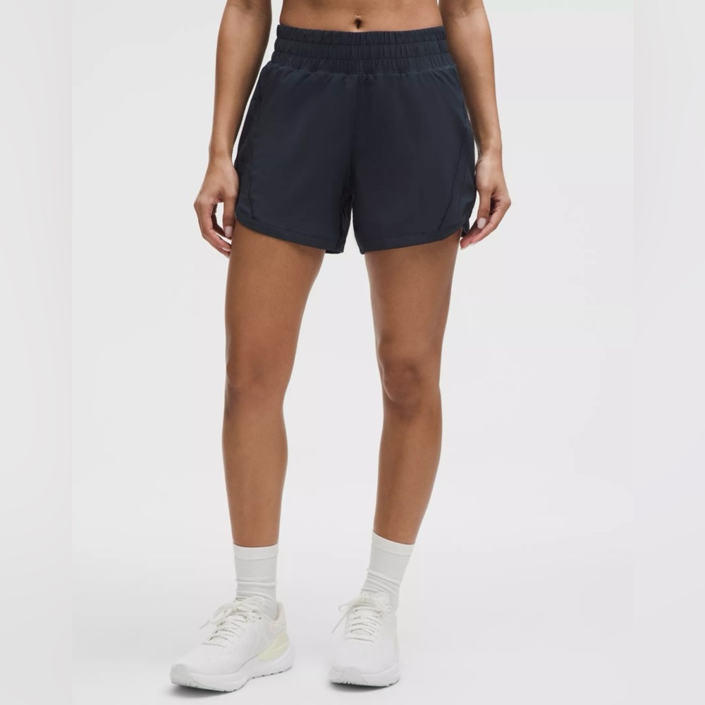 Lululemon Track That High-Rise Lined Short 5" inseam- Size 6 True Navy